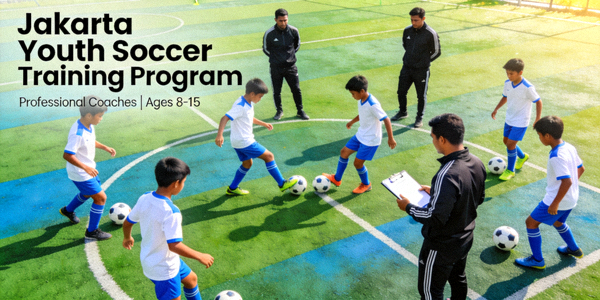 Youth soccer training program in Jakarta with professional coaches